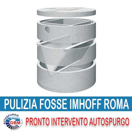Pulizia fosse imhoff I nostri servizi nella capitale,includono inoltre la pulizia,la raschiatura,e la bonifica di fosse IMHOFF La sola fossa Imhoff si è dimostrata insufficiente a garantire una qualità dello scarico compatibile con la tollerabilità del corpo recettore (acqua superficiale). Può essere comunque ancora utilmente impiegata se abbinata ad ulteriori sistemi di trattamento.